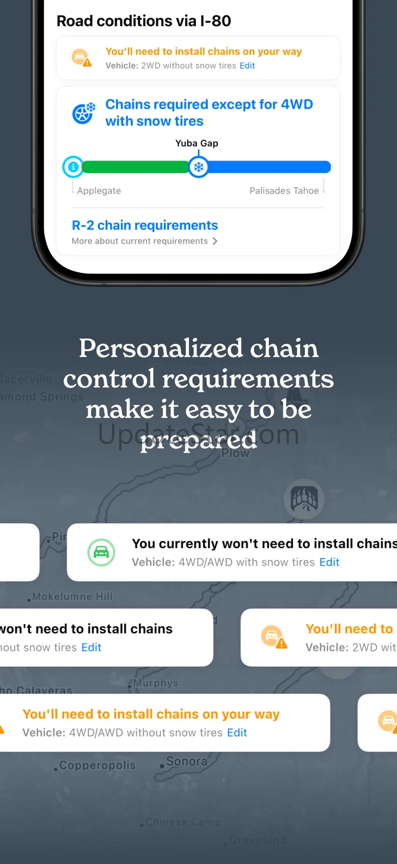 Snowy Roads: Chain Control 1.0.2