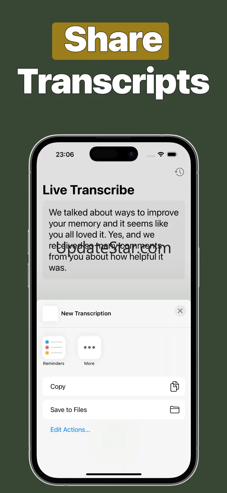 Live Transcribe Speech tо Text 1.1