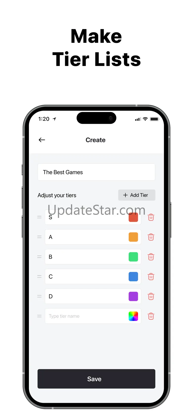 Tier List Maker - TierWise 1.2