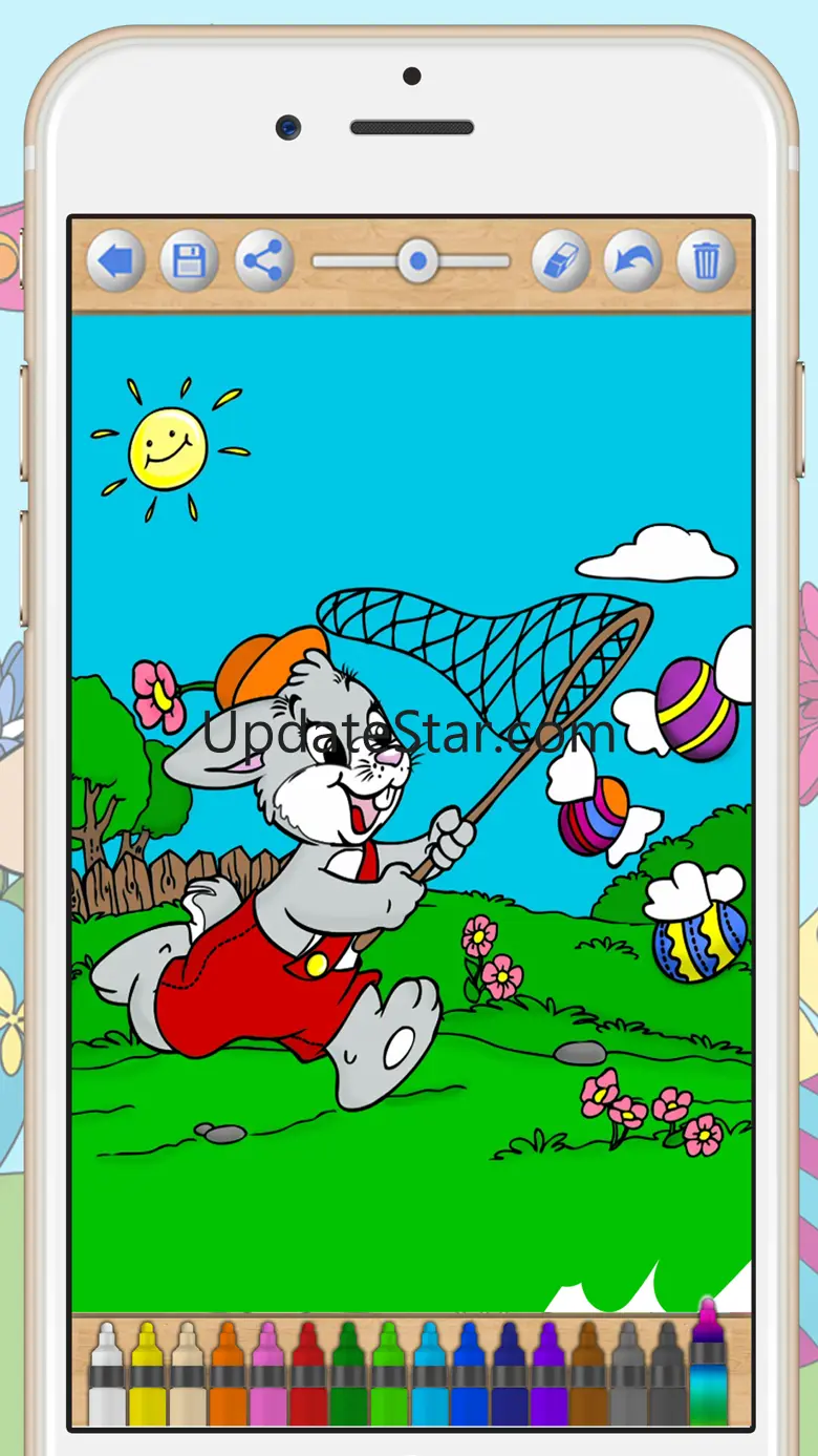 Easter bunny coloring pages 1.3