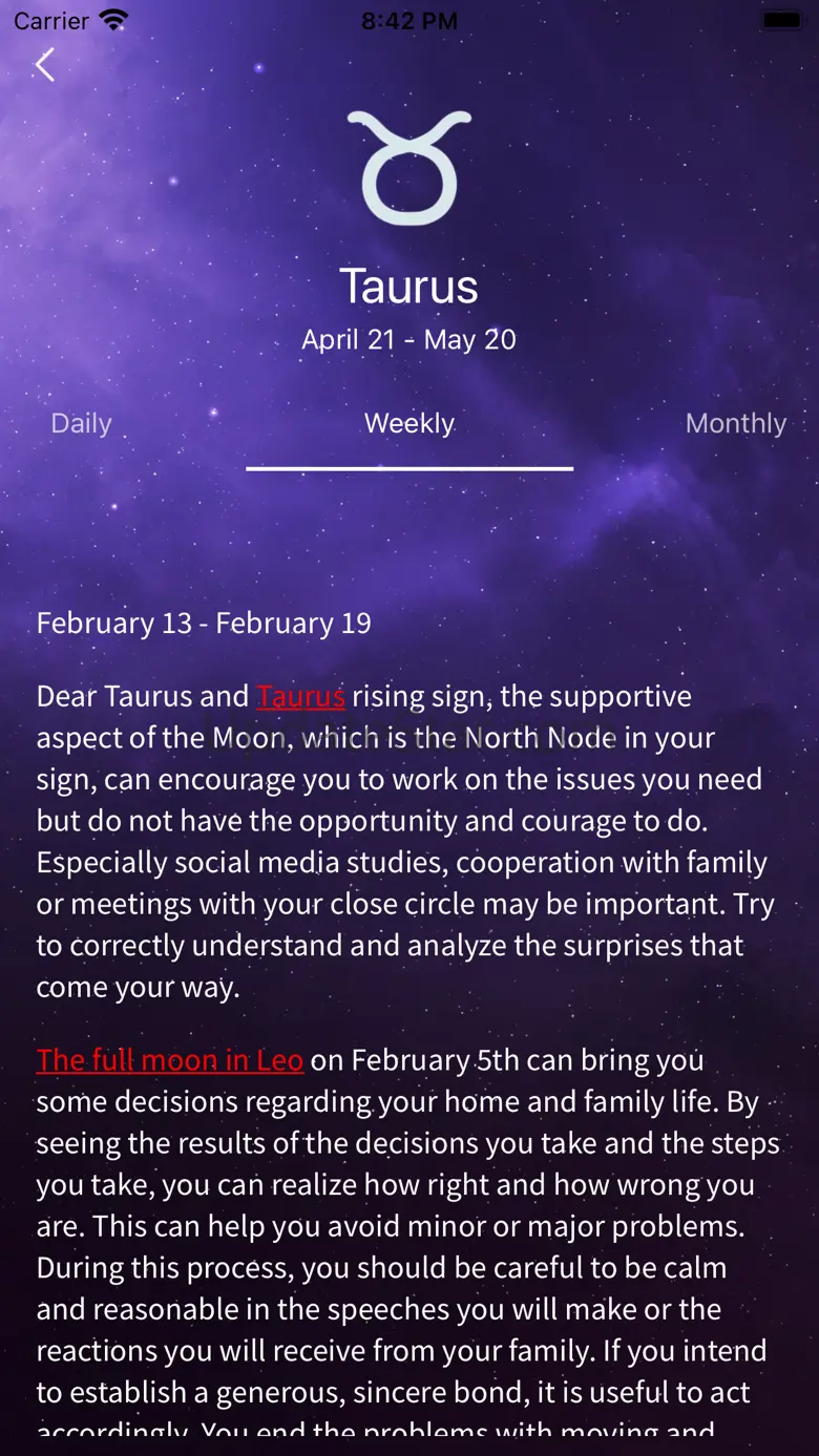 Daily Horoscope Reviews 5.0.6