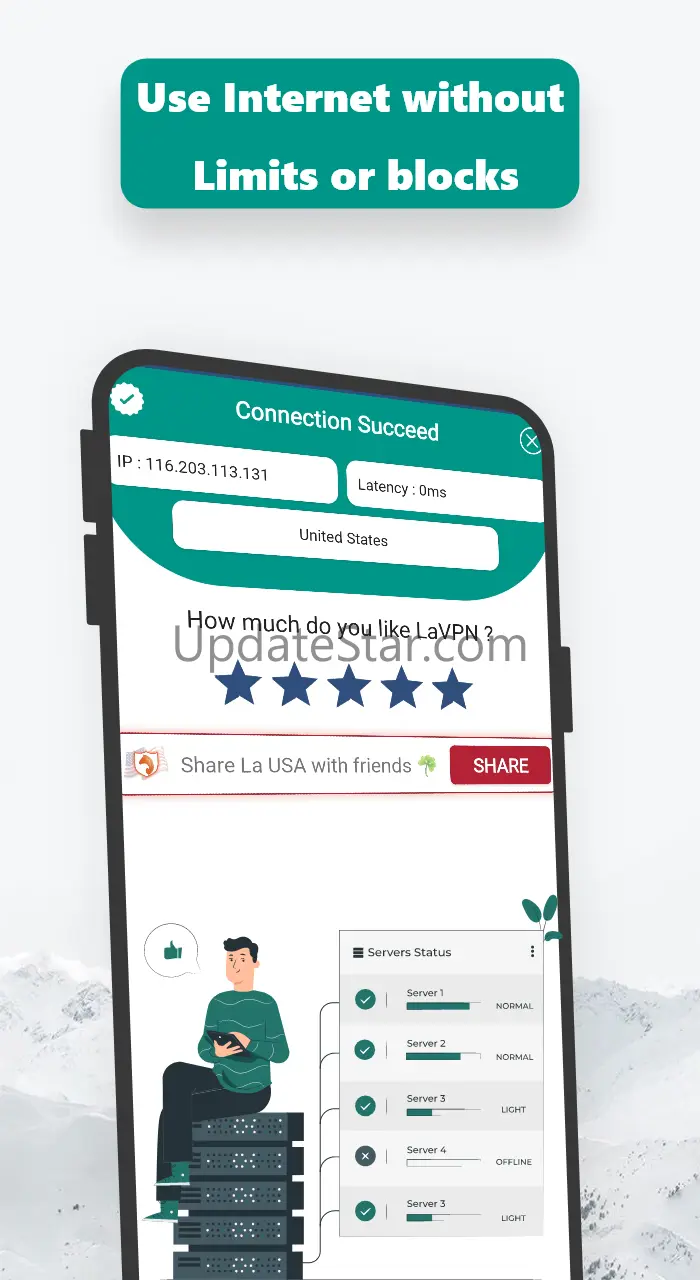 VPN USA ,Turbo Fast LA USA VPN 84.033.USA
