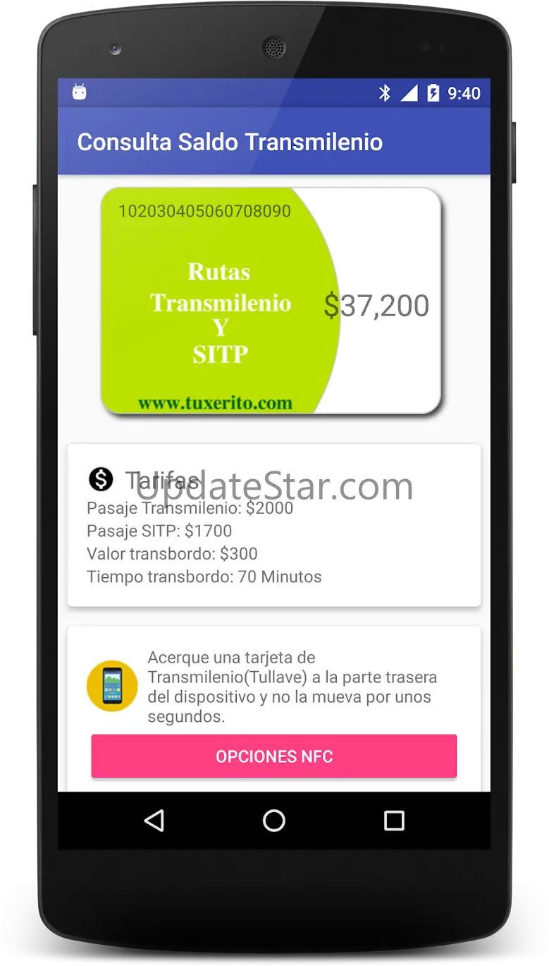 Consulta Saldo Transmilenio 1.3