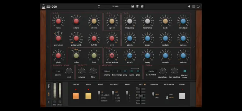 SX1000 - Analogue Synth 1.0
