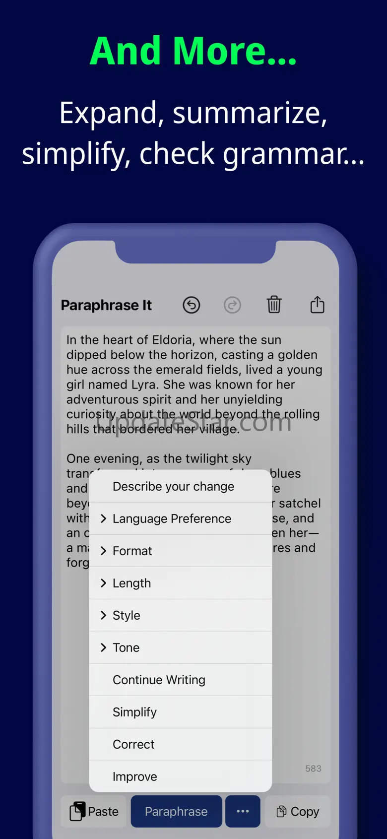 Paraphrase AI Tool 1.0.6