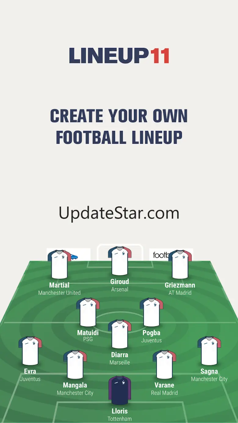 LINEUP11: Football Lineup 1.2.2