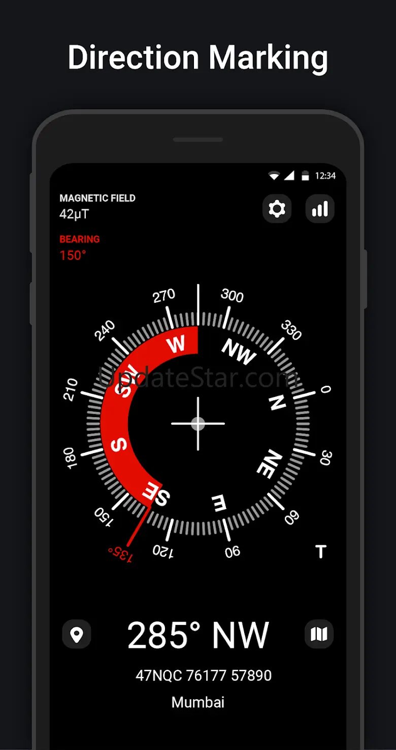 Compass : Digital Compass 15.5