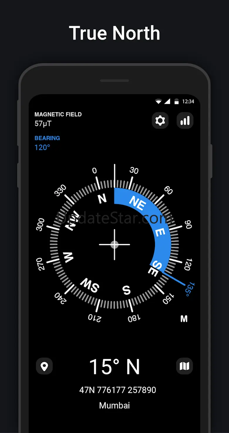 Compass : Digital Compass 15.5
