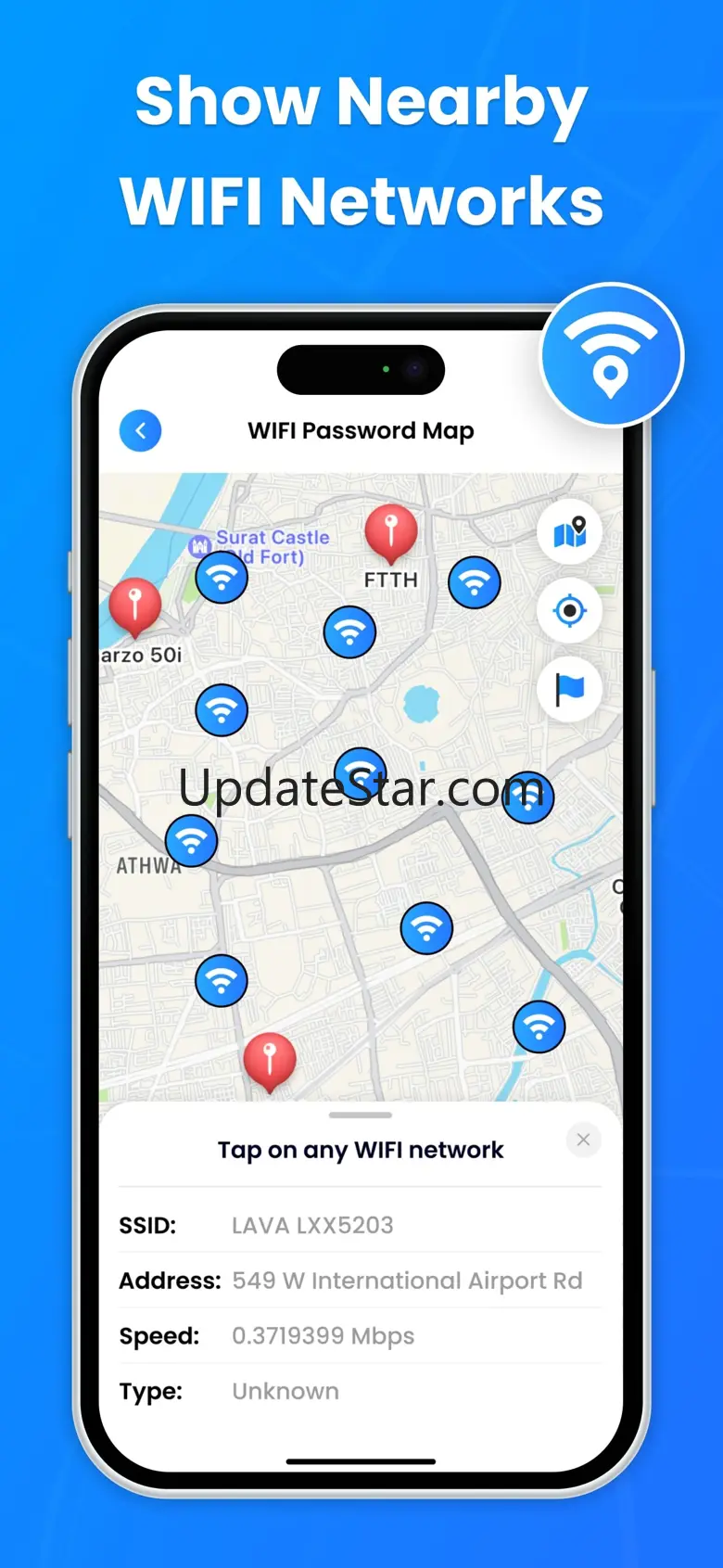 Wifi Password Connect On Map 3.0