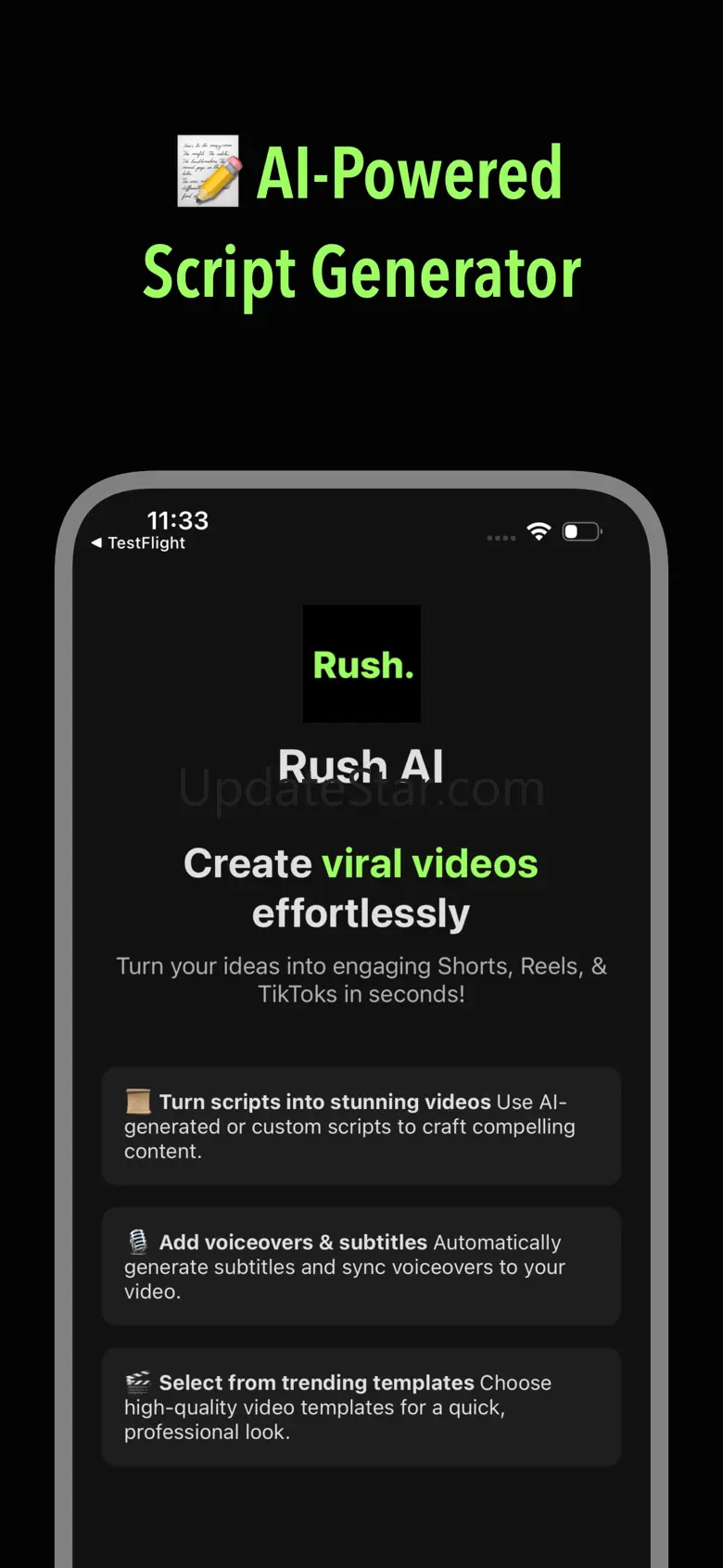 Rush AI : Generate Short Video 1.0.2