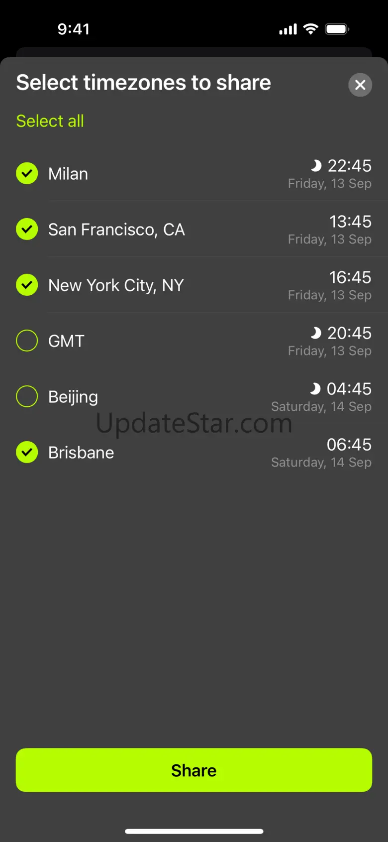 UNIMATIC World Clock 1.0.2
