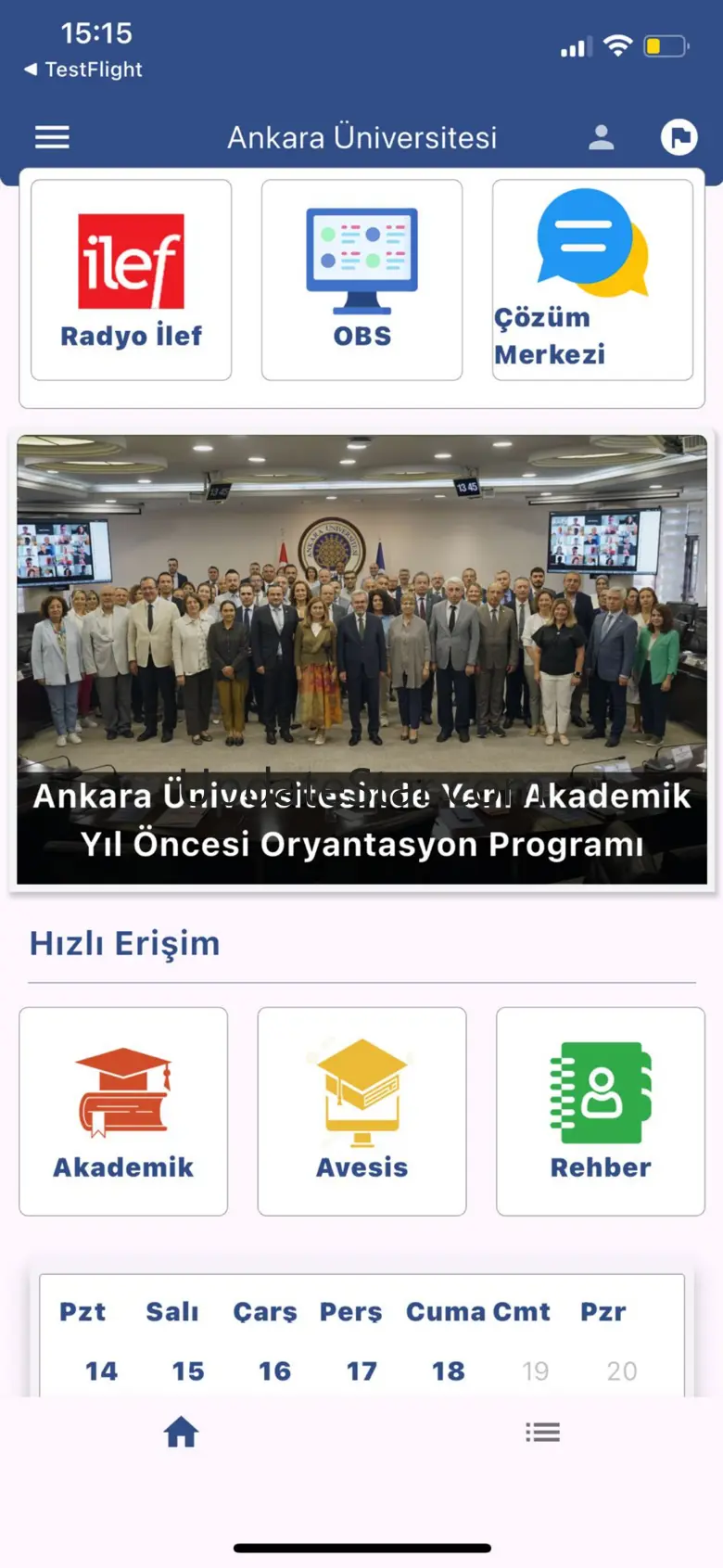 Ankara Üniversitesi Mobil 1.1.9