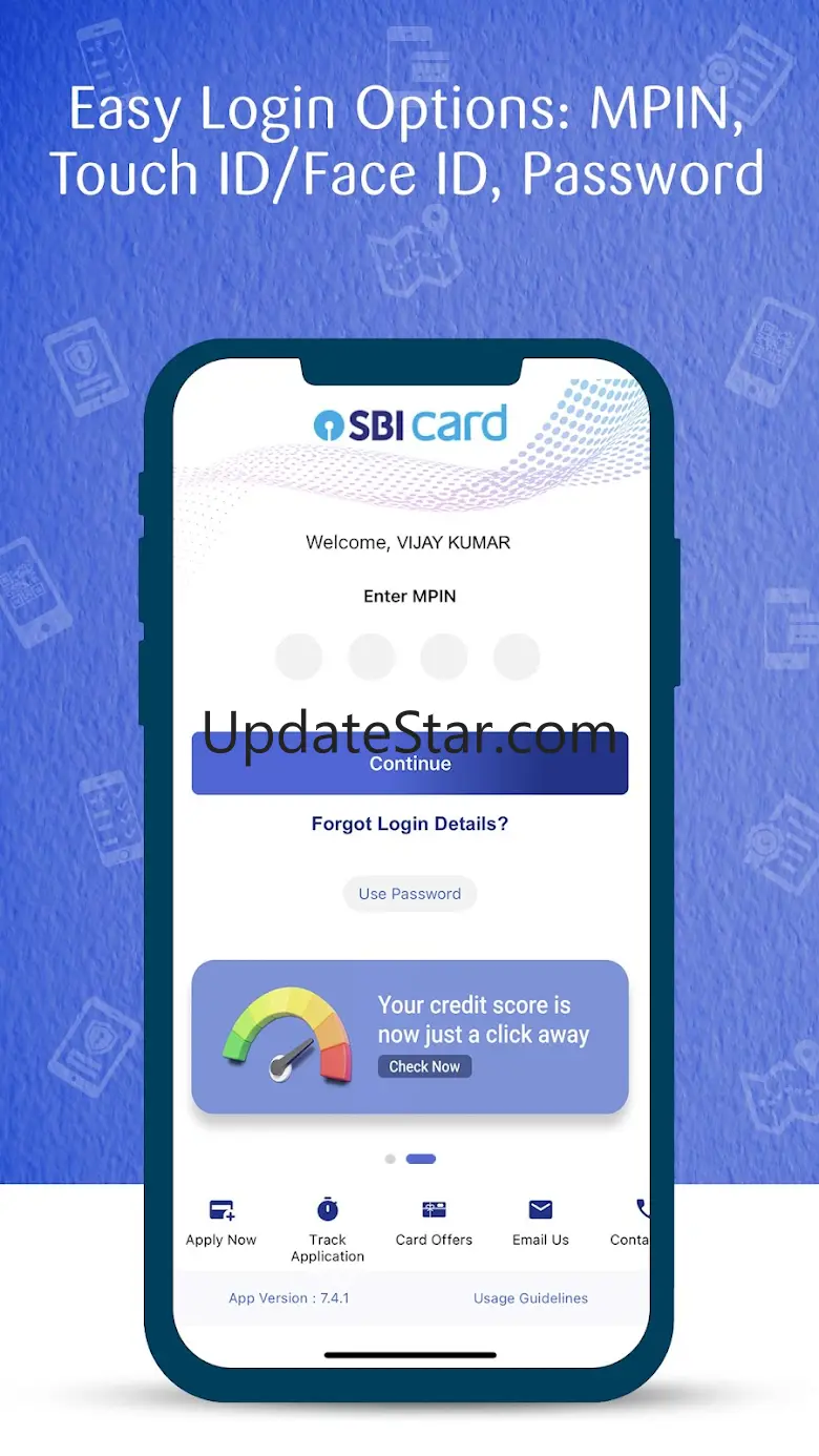SBI Card: Credit Card Payment 7.4.18