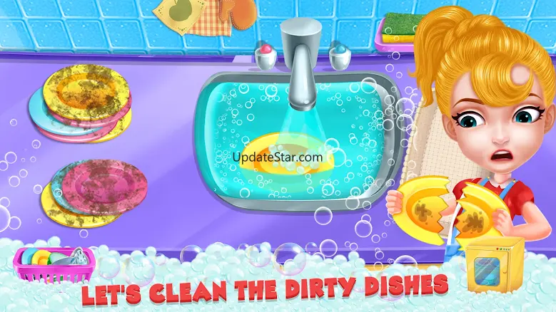 Girl home cleaning fun 1.3.8
