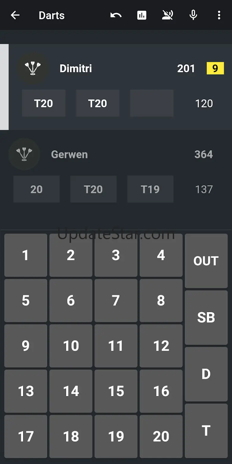 DARTS Scoreboard 2025 4.7.8