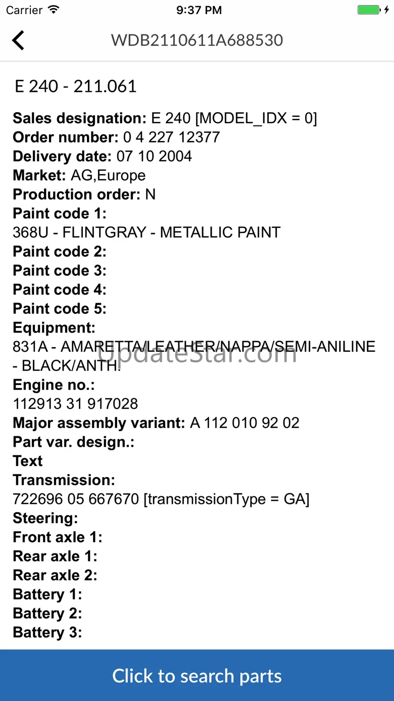 Mercedes-Benz Car Parts 2.2.1