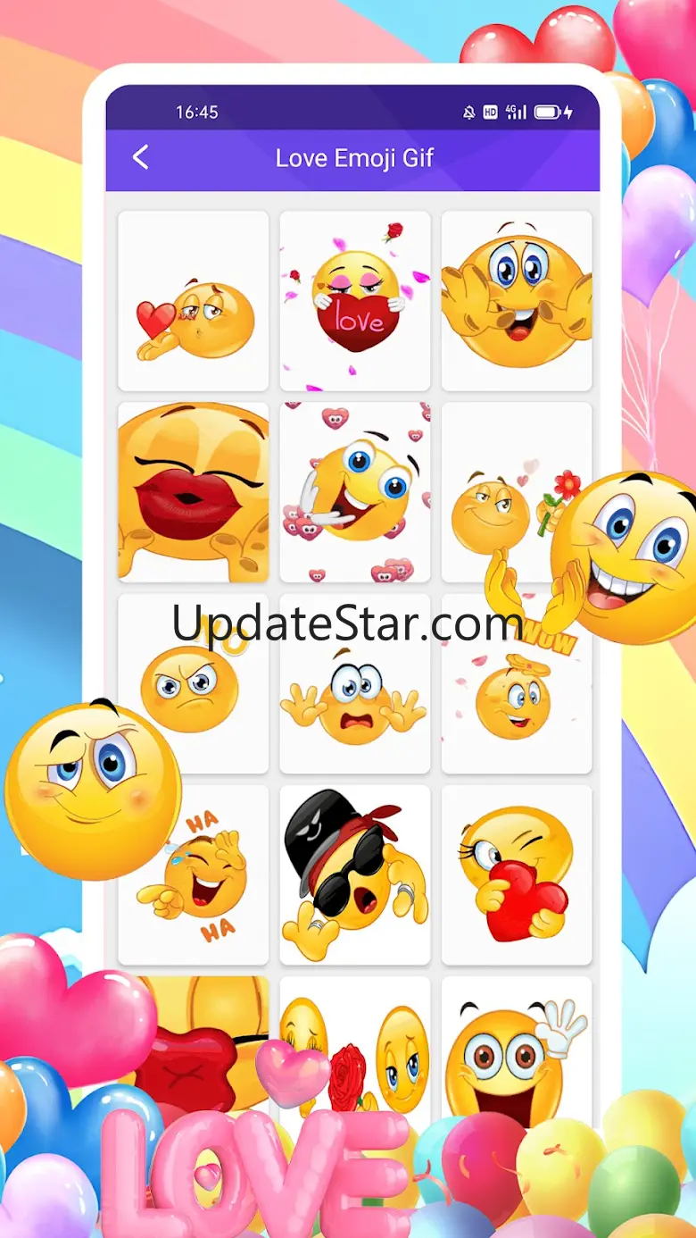 WASticker Love Rose Emoji GIF 2.0.7
