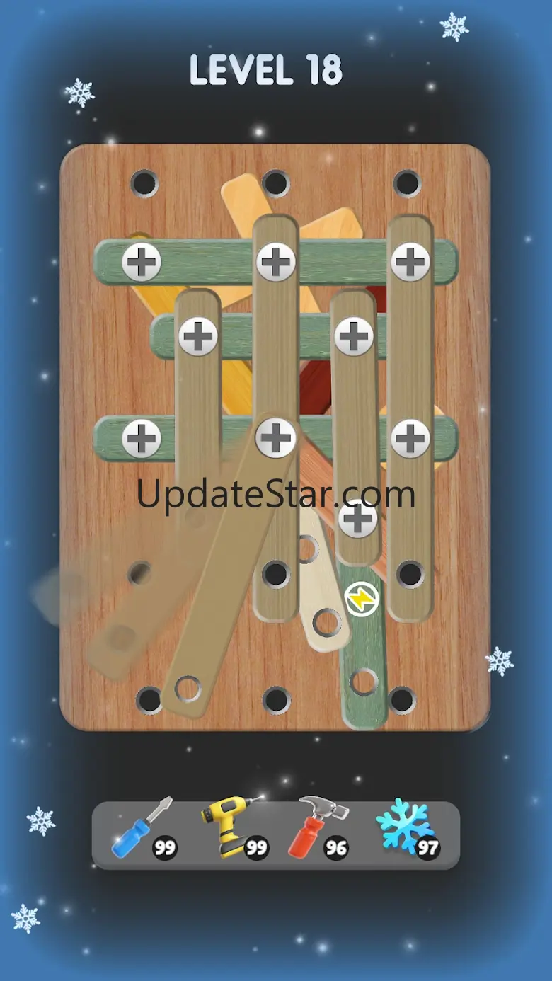Wood Screw Puzzle, Nuts&Bolts 1.3.4