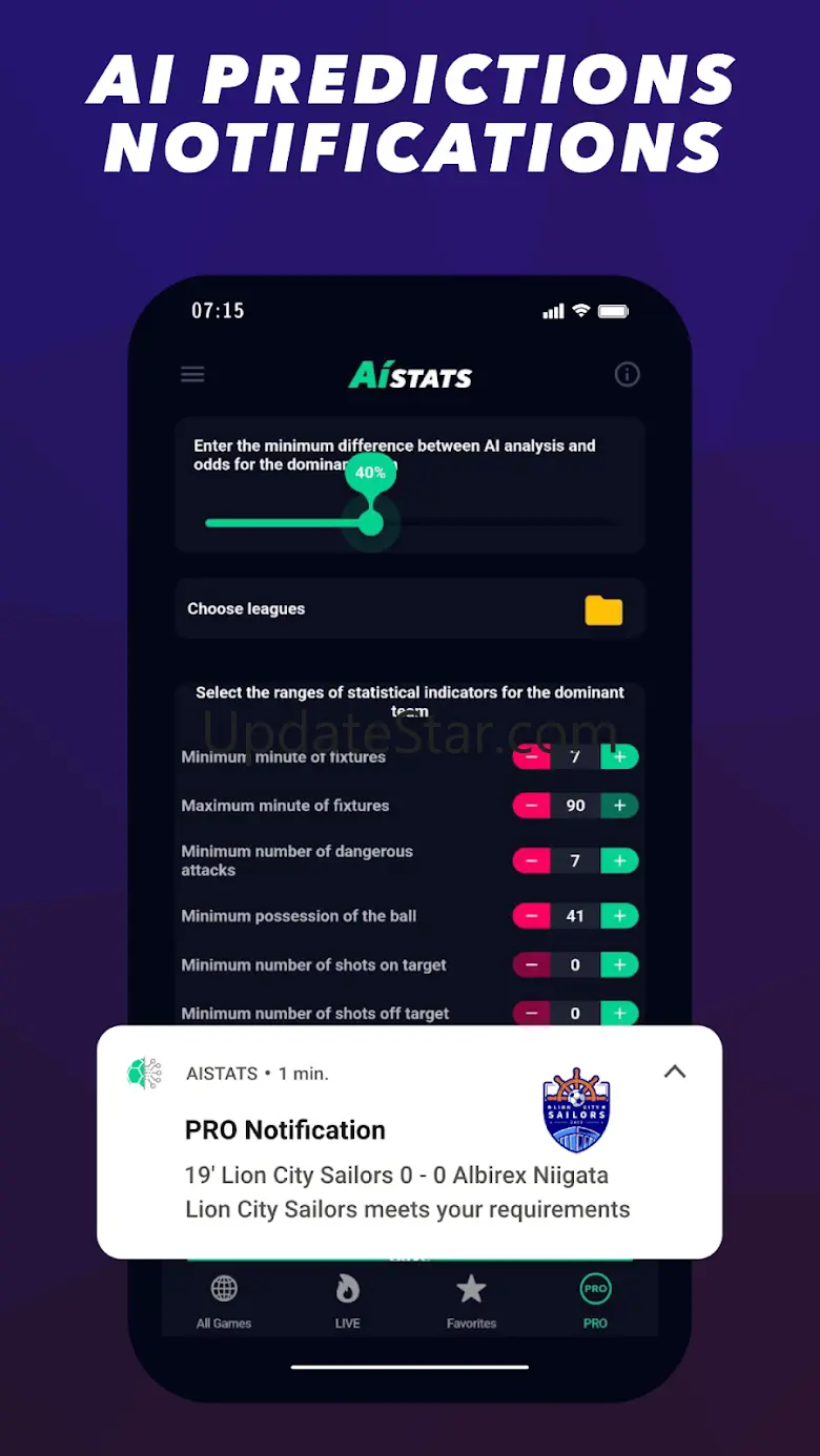 AIstats: Soccer Scores & Stats 2.1.10