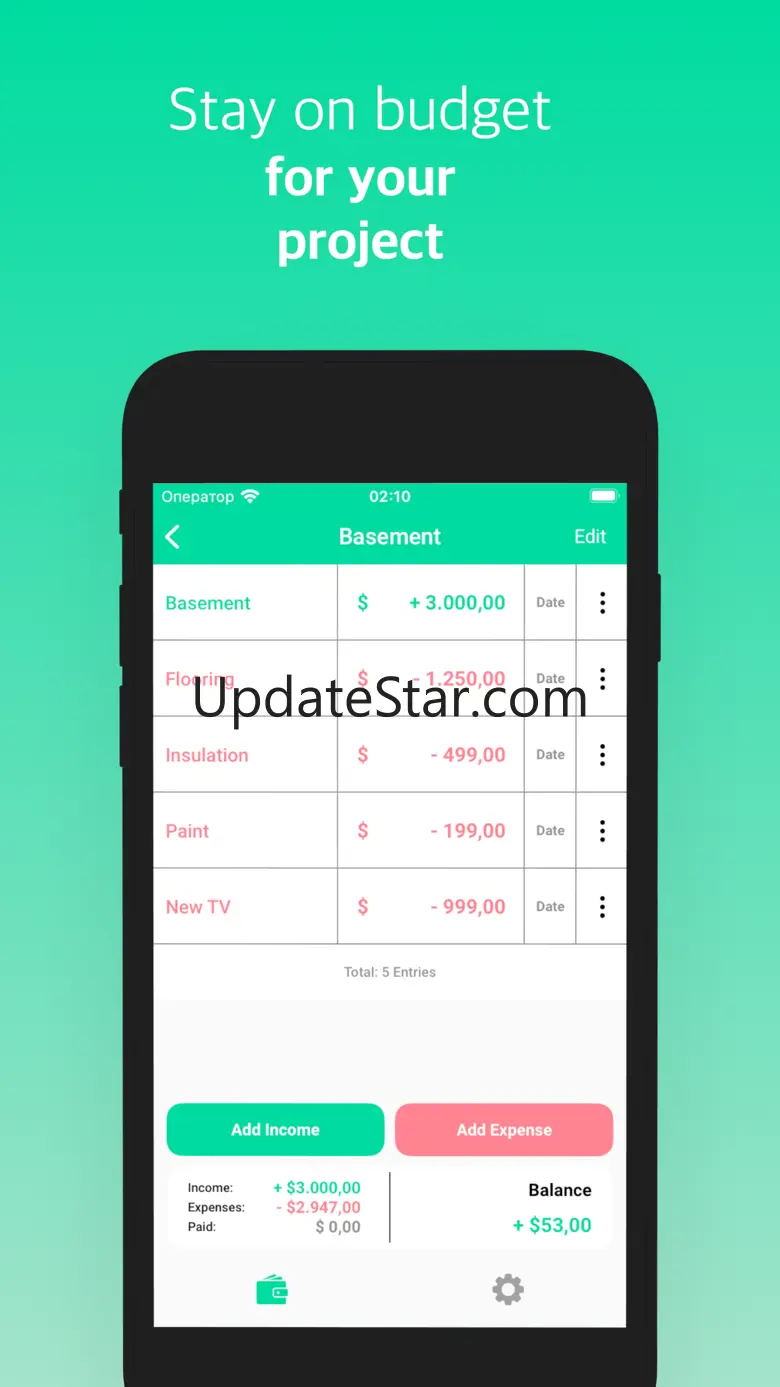 YBB Budgeting: free budget app 1.0.9