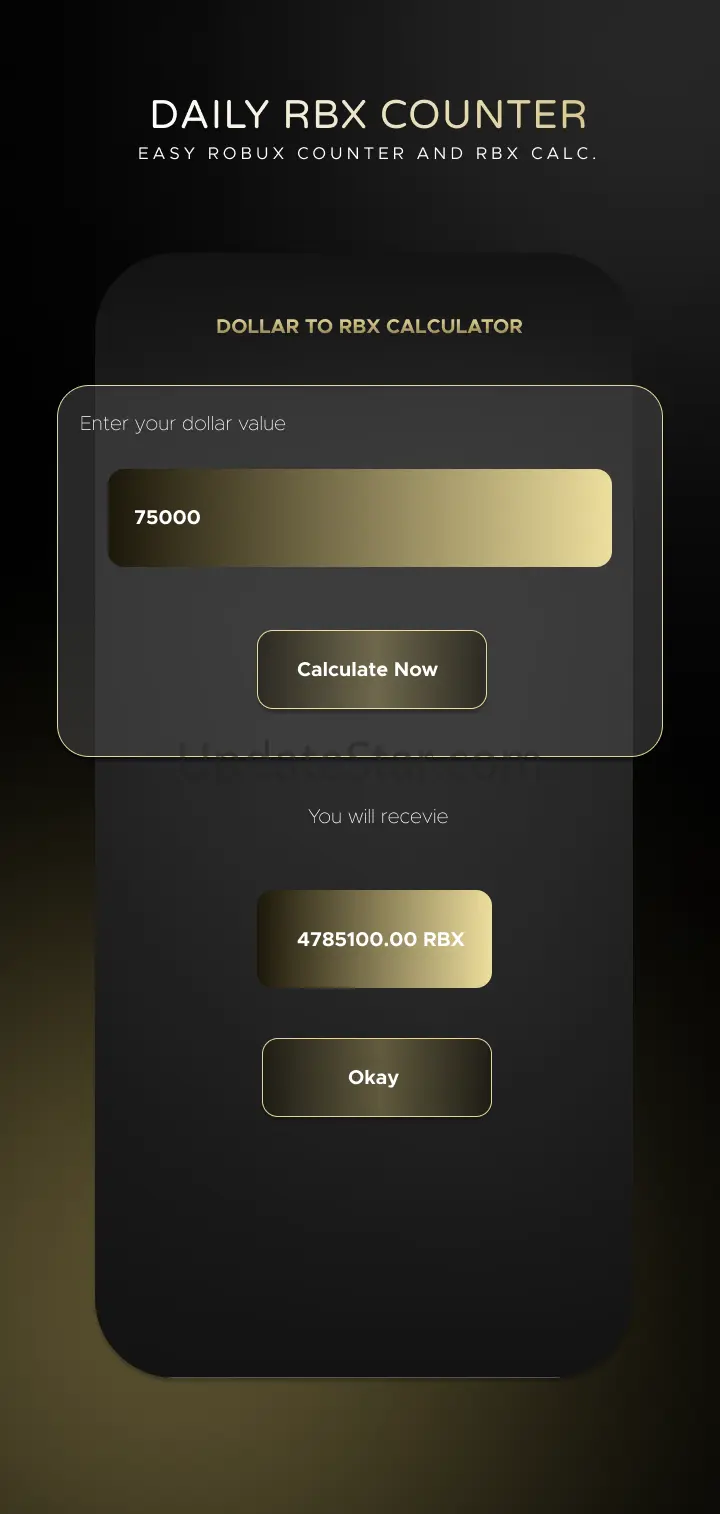 RBX Counter - Get Rbux Calc 1.2