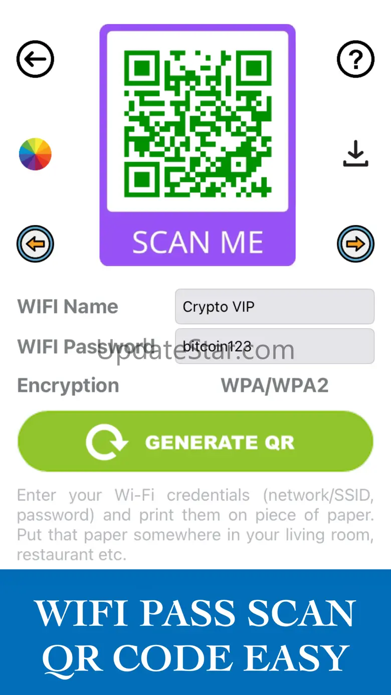 WIFI Pass - QR Code Generator 561