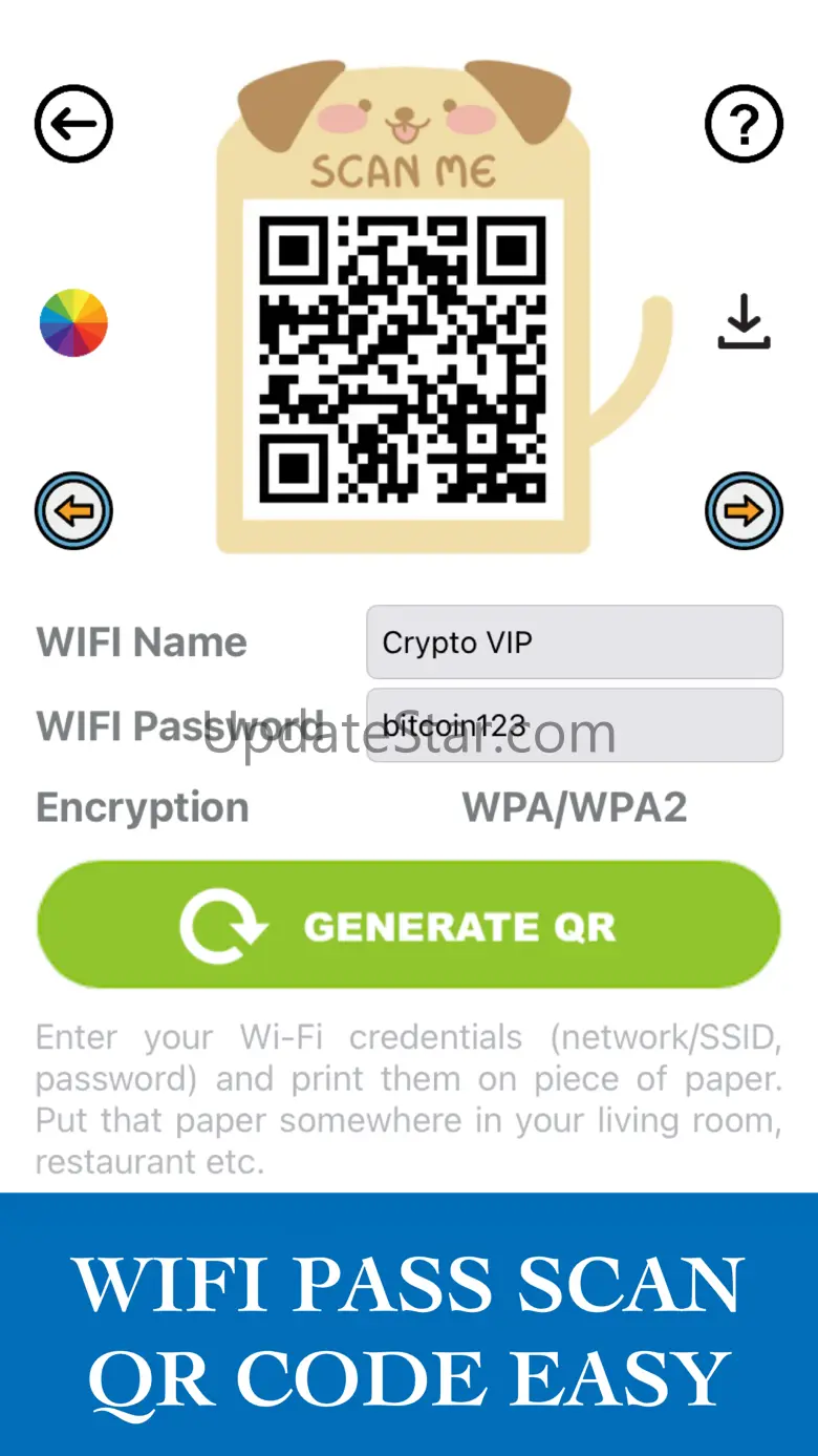 WIFI Pass - QR Code Generator 561