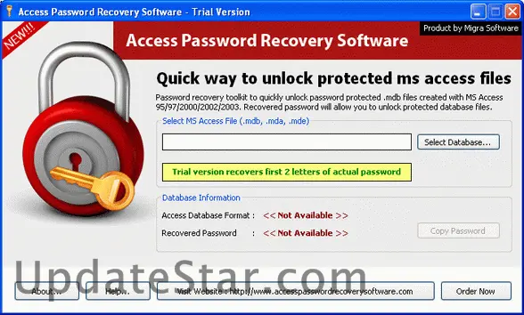 Access Password Recovery Software 2.9