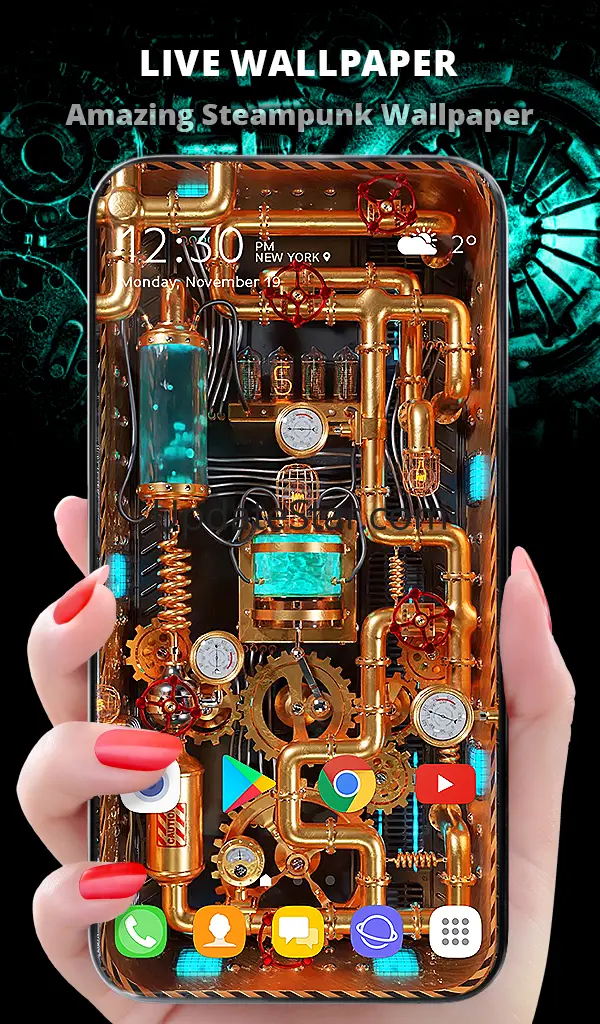 3D Wallpaper Steampunk Energy 5.18.6