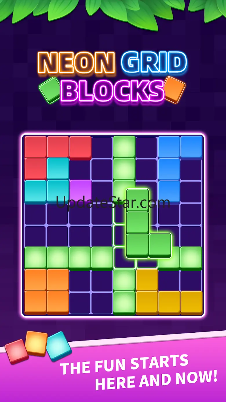 Neon Grid Blocks