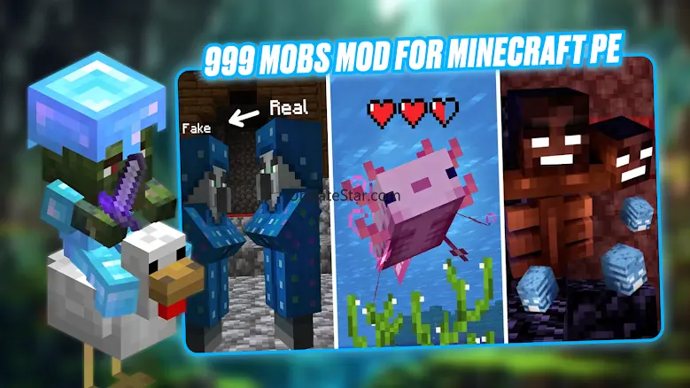 999 Mobs Mod for Minecraft PE 7.0
