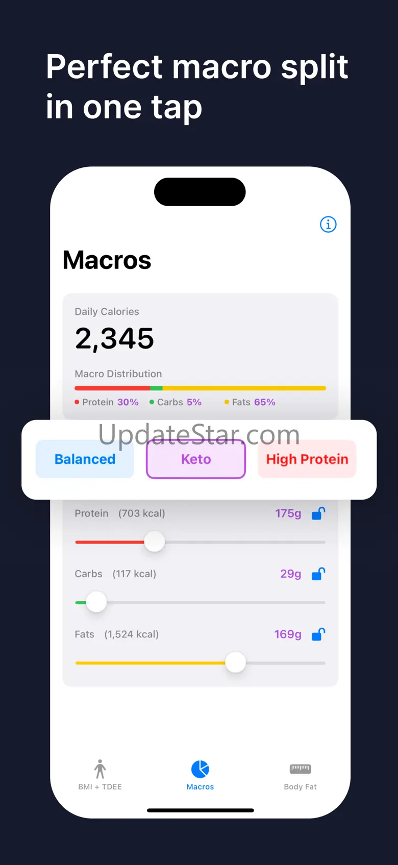 NutriSlider: BMI & Calories 1.6