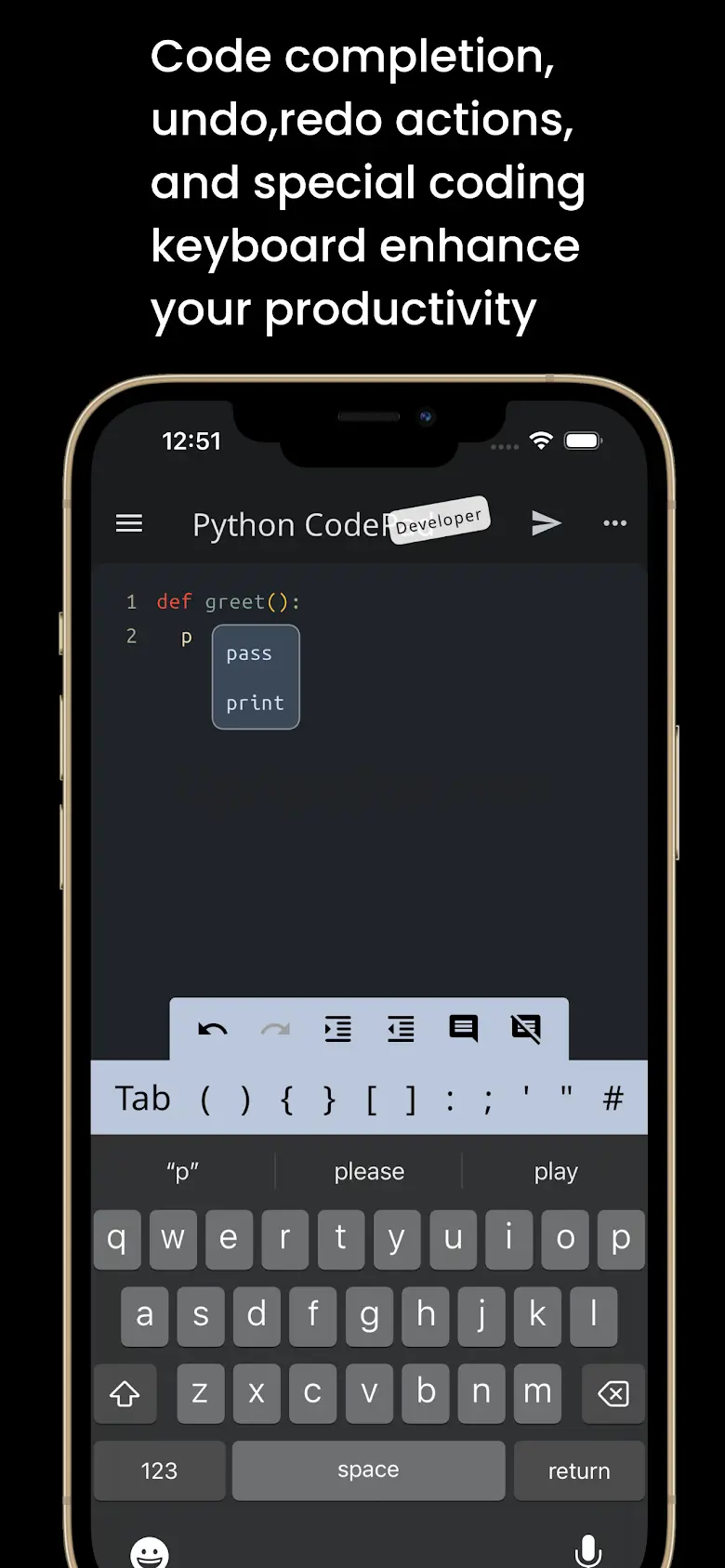Python Coding Editor & IDE App 1.11.8