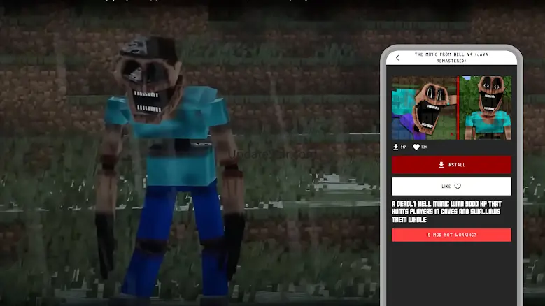The Mimicer mod for Minecraft 1.1.4