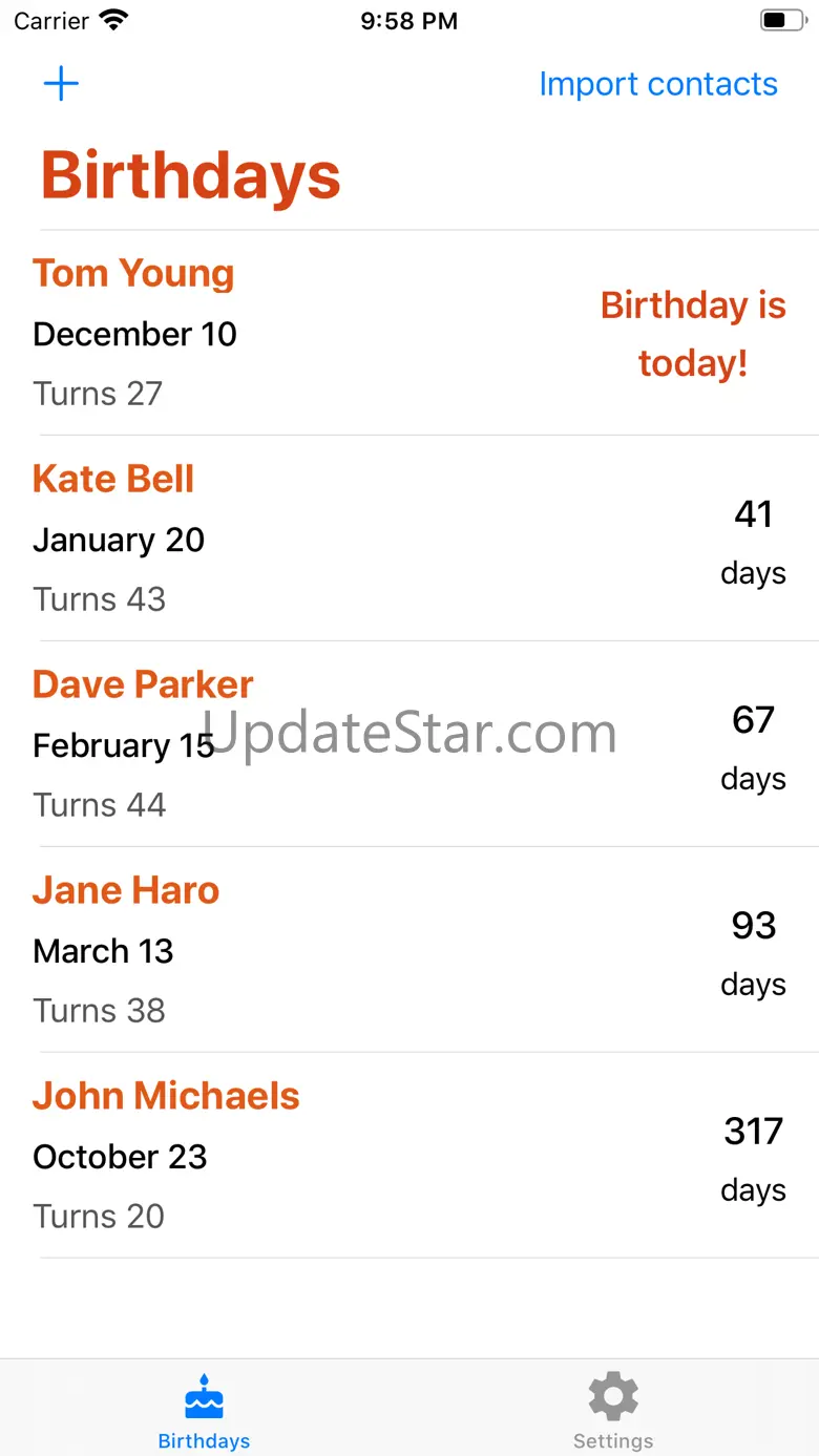Birthday Reminder and Tracker 1.0