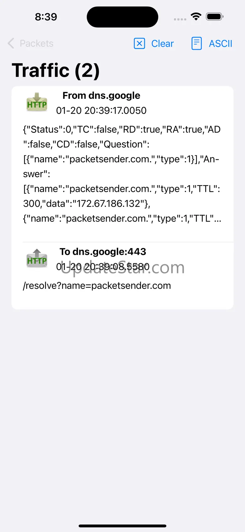 Packet Sender - UDP/ TCP/ SSL 1.1.4