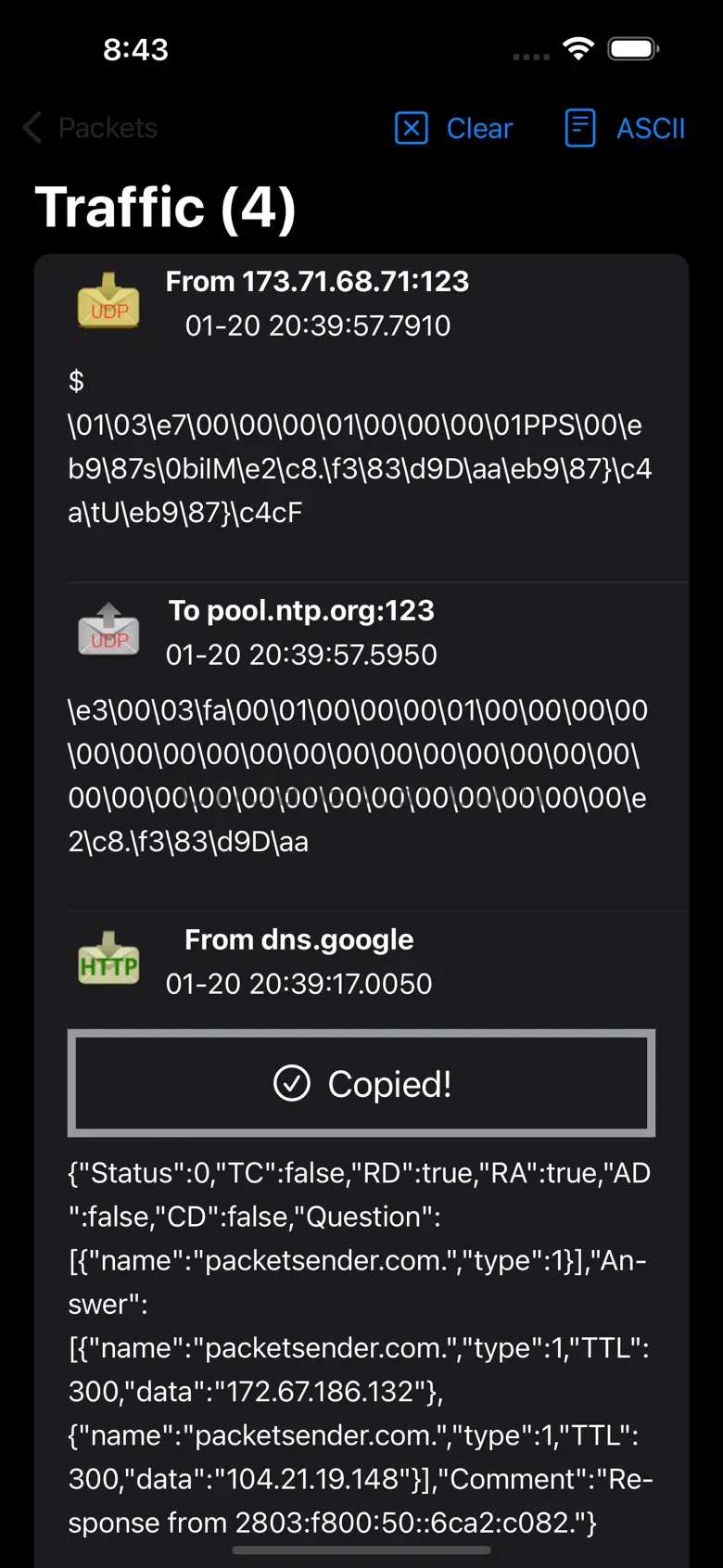 Packet Sender - UDP/ TCP/ SSL 1.1.4