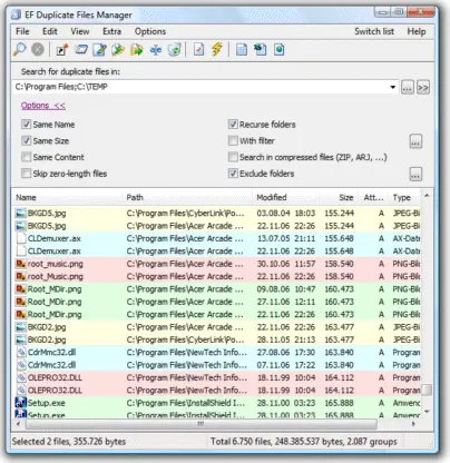 EF Duplicate Files Manager 24.05