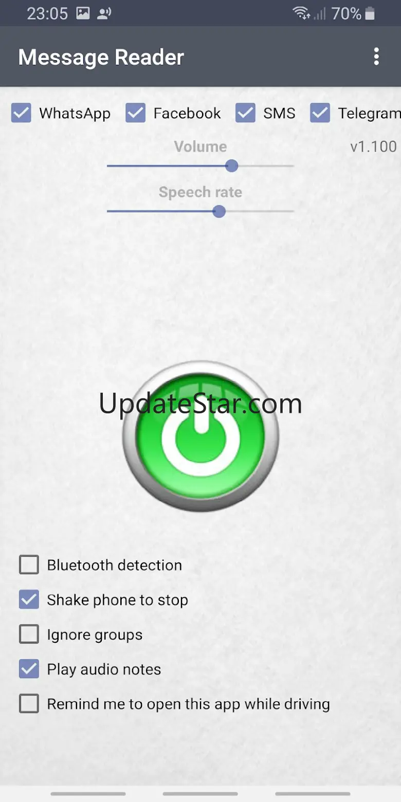 Message Reader - Reads aloud 4.33