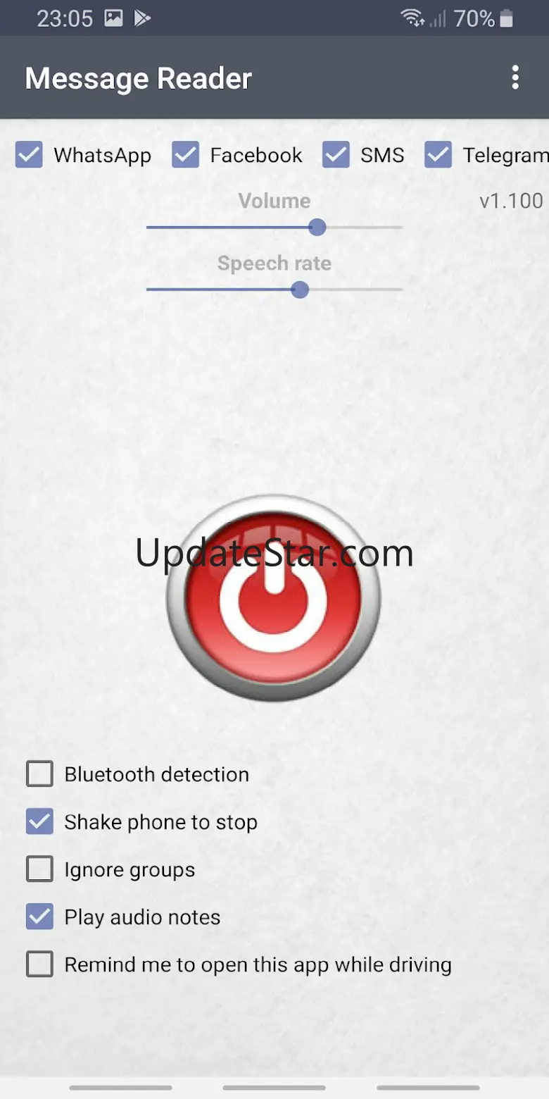 Message Reader - Reads aloud 4.33