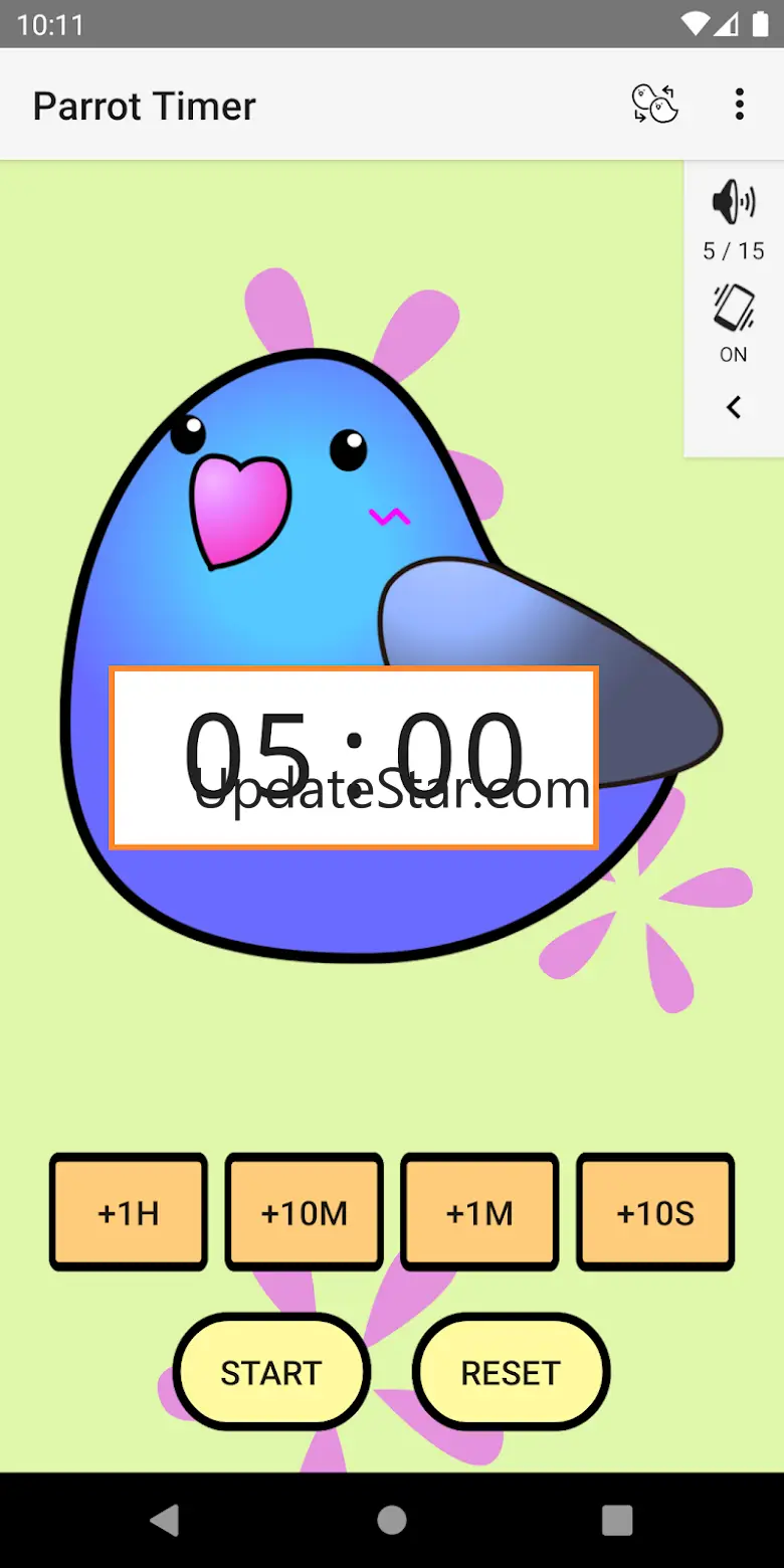Cute timer app :Parrot Timer 2.8.1