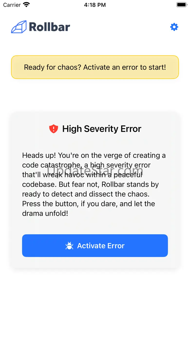 Rollbar Error Simulator 1.1.0