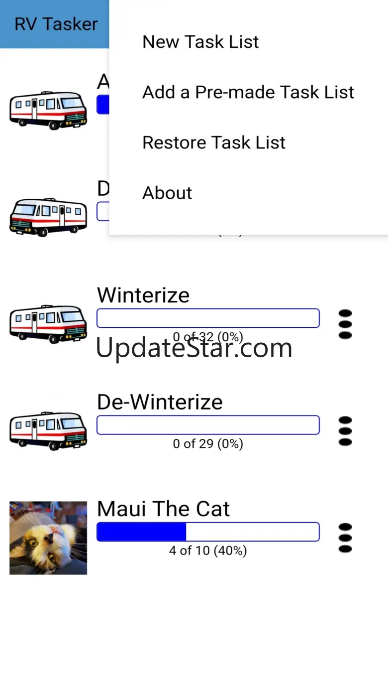 RV Tasker Easy Checklists 2.2.6