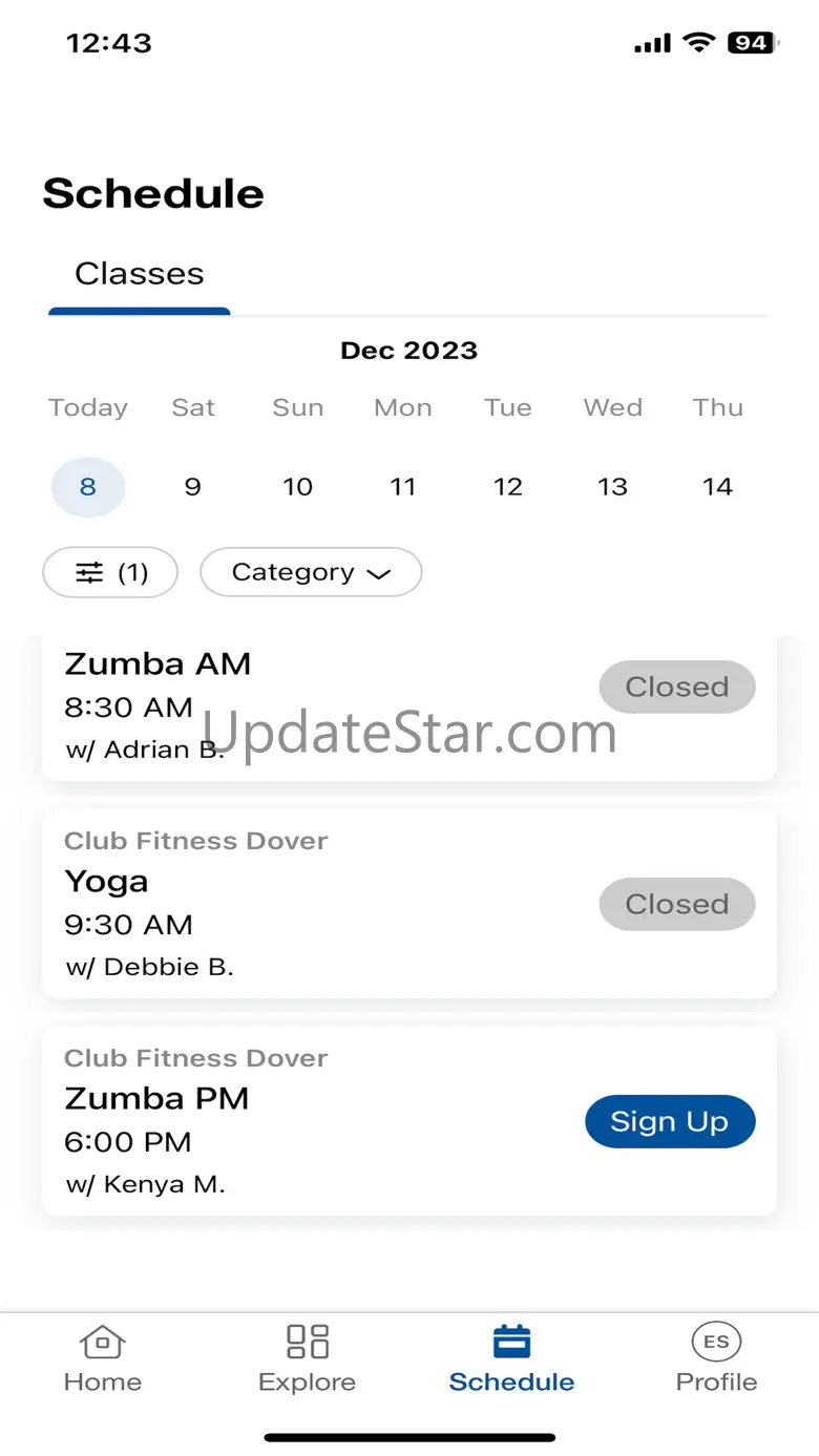 Club Fitness Dover 11.1.0