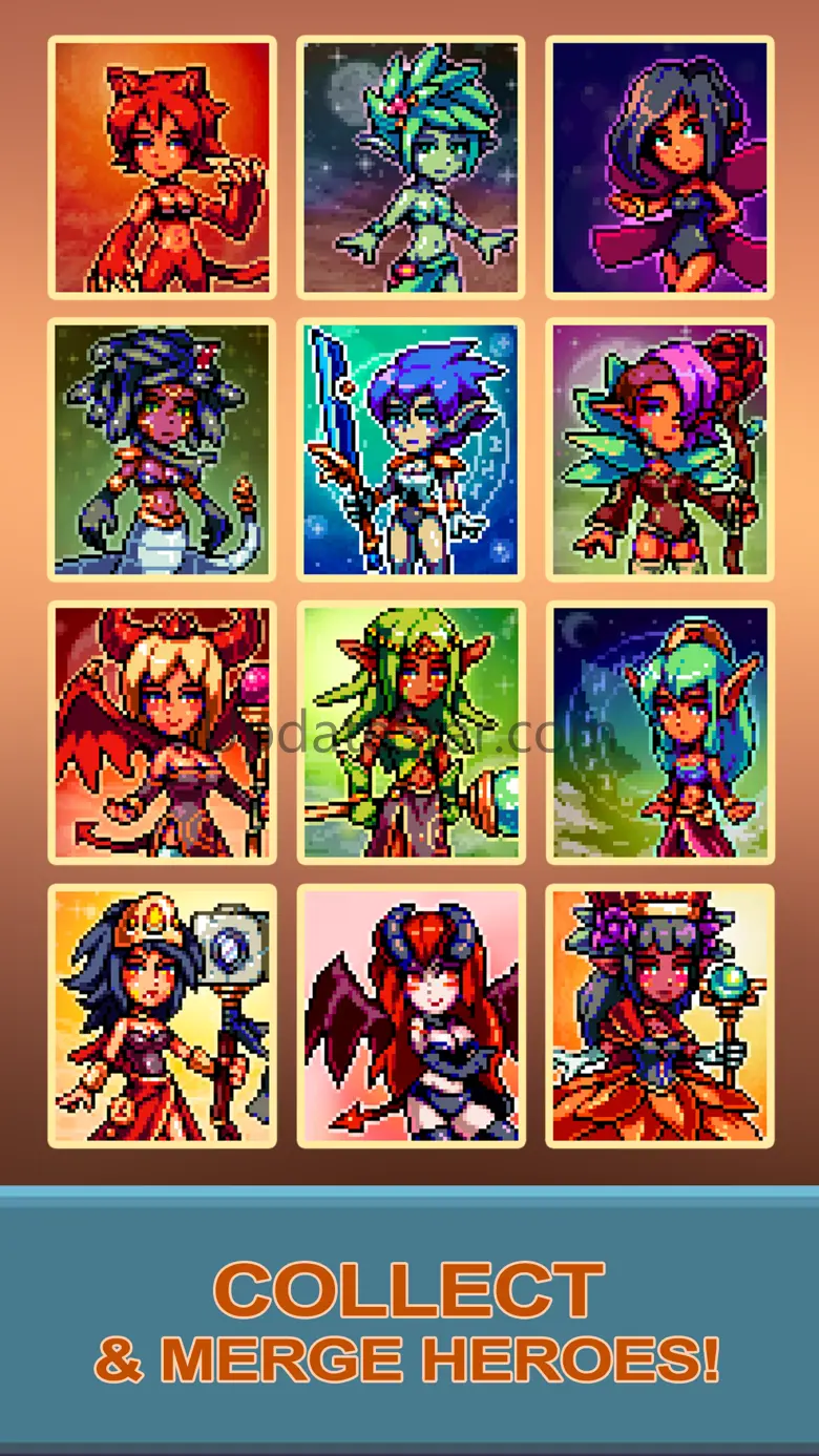 Idle Pixel Heroes: Idle Merge 1.1