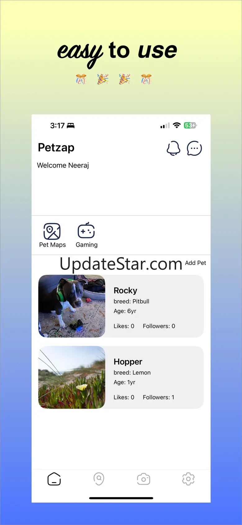Petzap 2.0.0