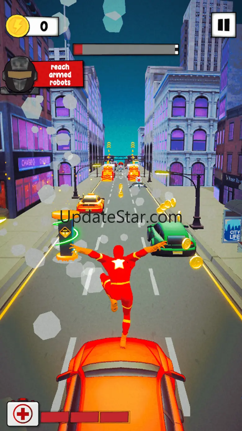 Superhero Run Robot Invasion 1.0