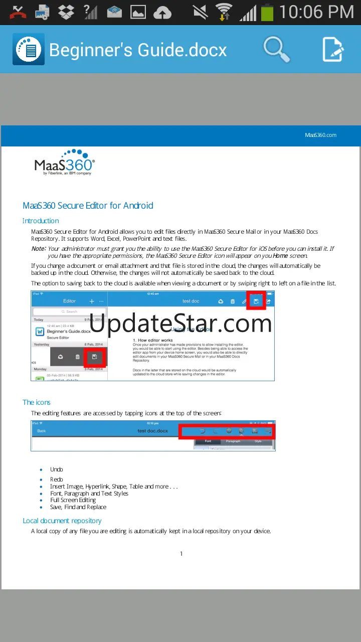 IBM MaaS360 Secure Viewer 8.90