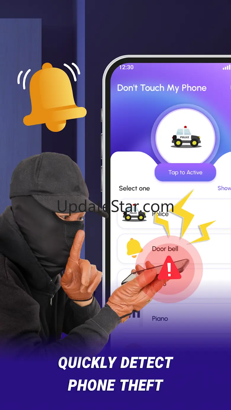Dont Touch My Phone: Alert App