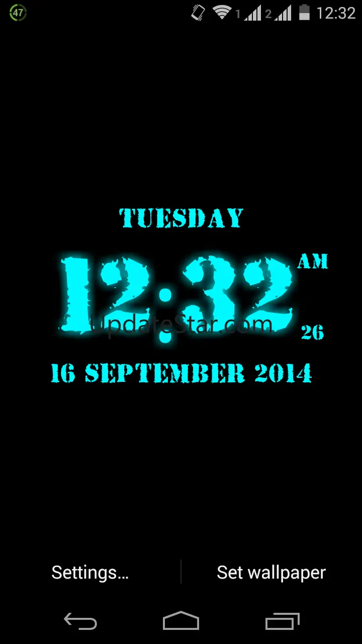 Super Digital Clock Wallpaper 1.20